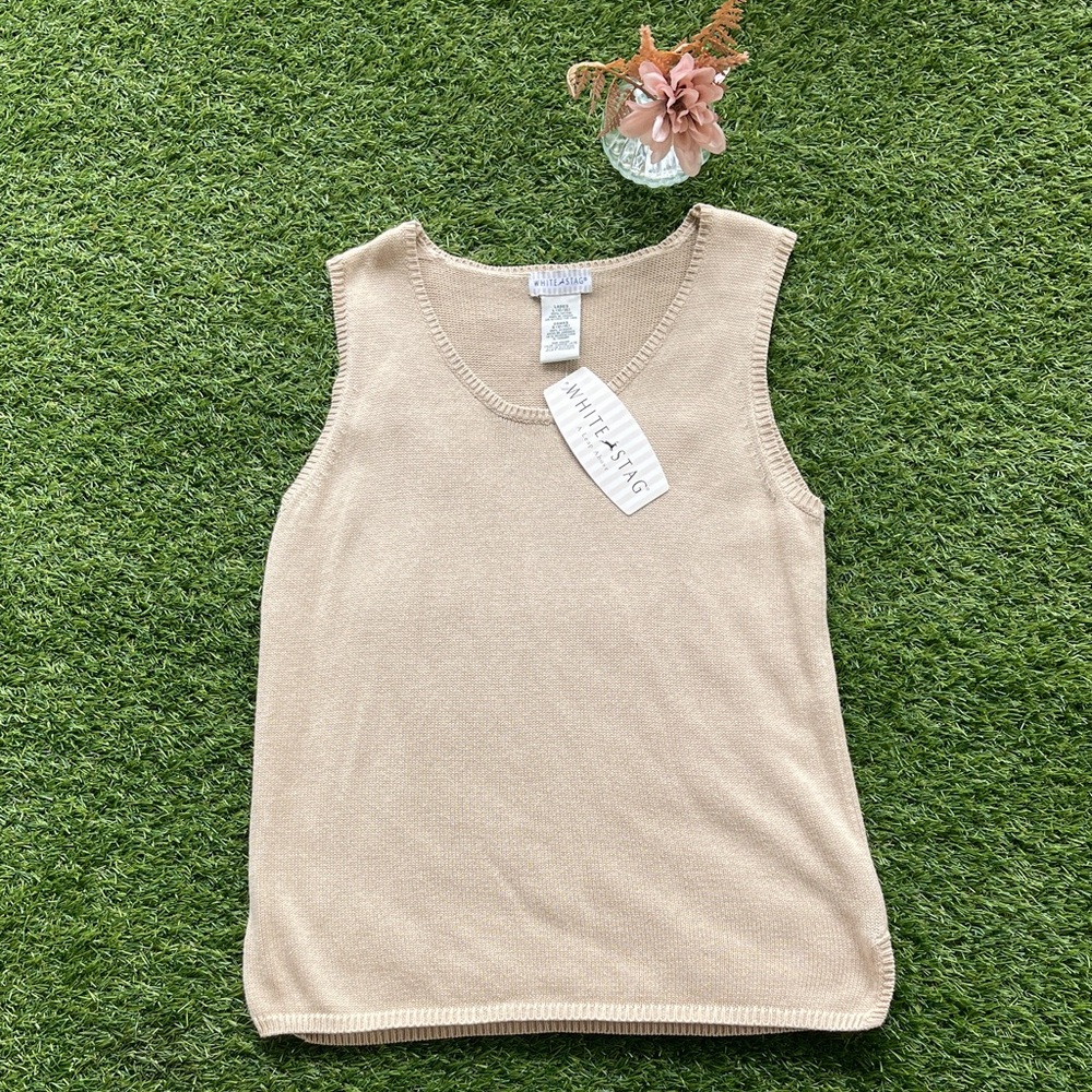 White Stag Beige Sleeveless Tank Top